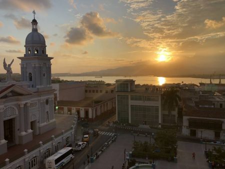 Sunset in Santiago de Cuba