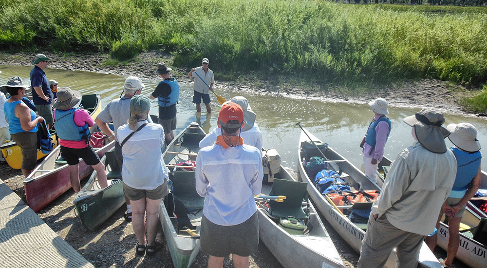 Missouri Canoe Instruction at Put in